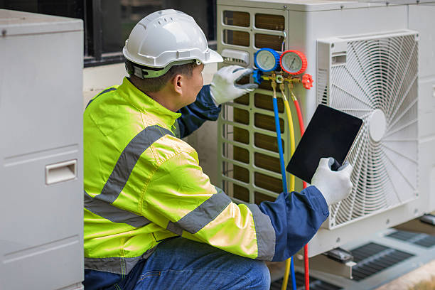 Professional Air Conditioning Repair technician working in Southport, CT